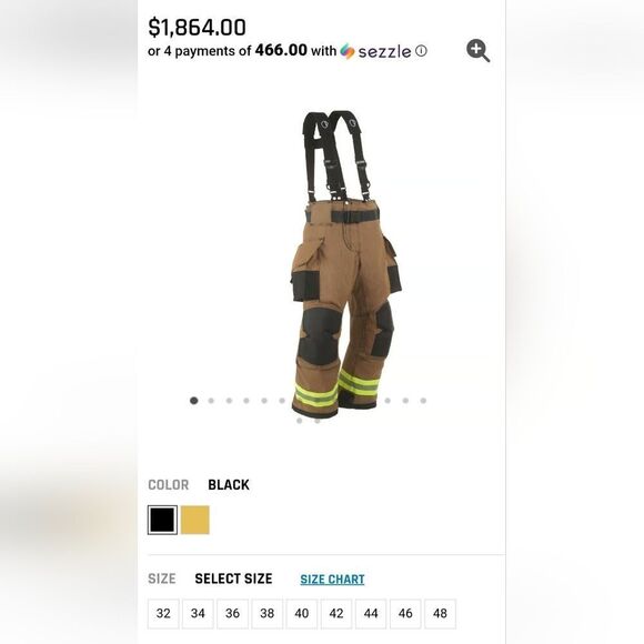 Lion Apparel Firefighter Suit XXL Heavyweight Turnout - Picture 14 of 16